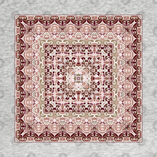 Arabic ornate square pattern by IrinaGuArt